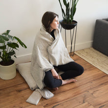 Load image into Gallery viewer, Halfmoon Sit Set: Mod Meditation Cushion + Zabuton